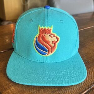 RARE Sacramento Kings Pro Standard Alt Logo Snapback Cap -NBA Seafoam OSFA